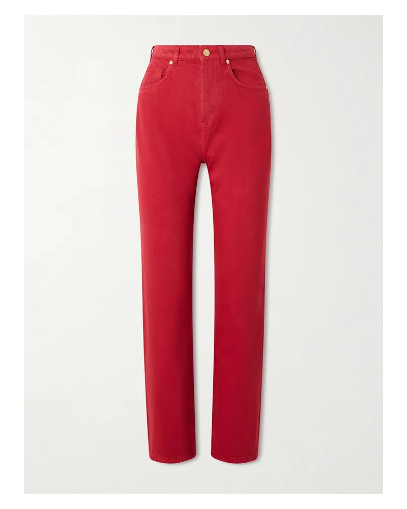 TOVE Senna High-rise Straight-leg Organic Jeans - Red Red