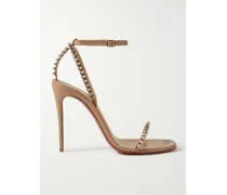 So Me 100 Sandalen Aus Leder Mit Nieten - Neutral