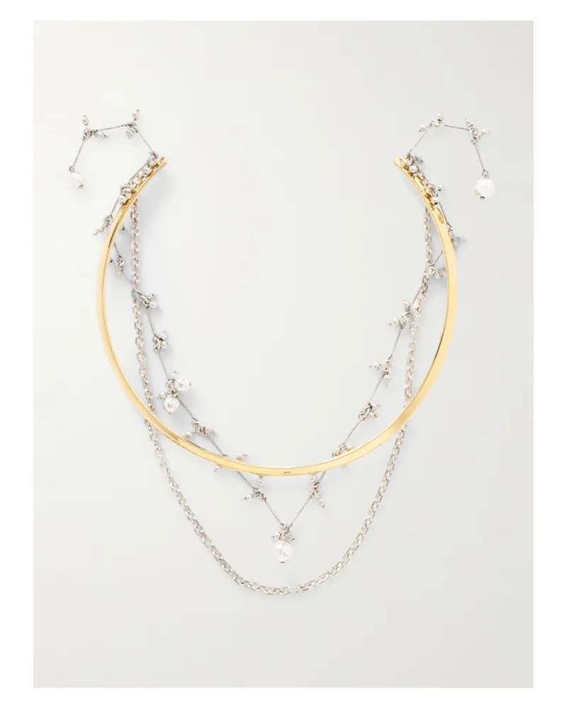 Isabel Marant Silber- Und Goldfarbene Kette Silber