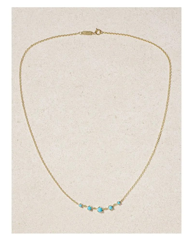 Jennifer Meyer Kette Aus 18 Karat Gold Mit Türkisen Gold
