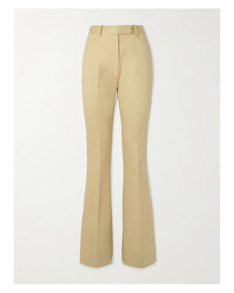 Tom Ford Hose Mit Geradem Bein Aus Baumwoll-moleskin - Neutral Neutral