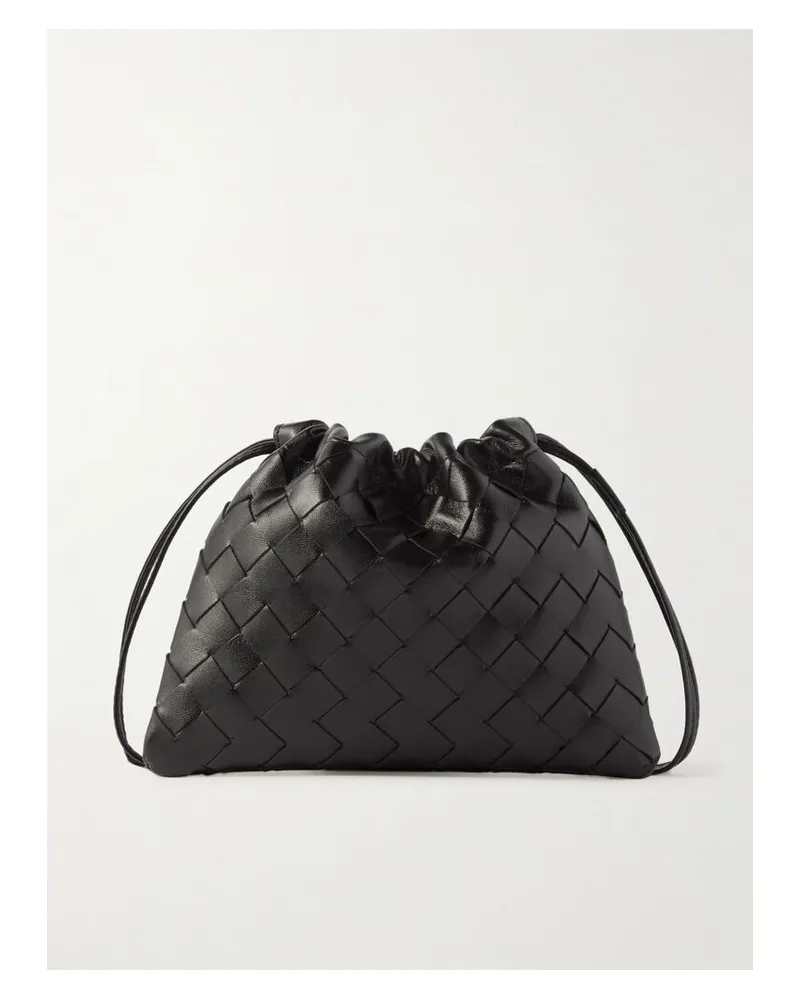 Bottega Veneta Beutel Aus Intrecciato-leder - Schwarz Schwarz