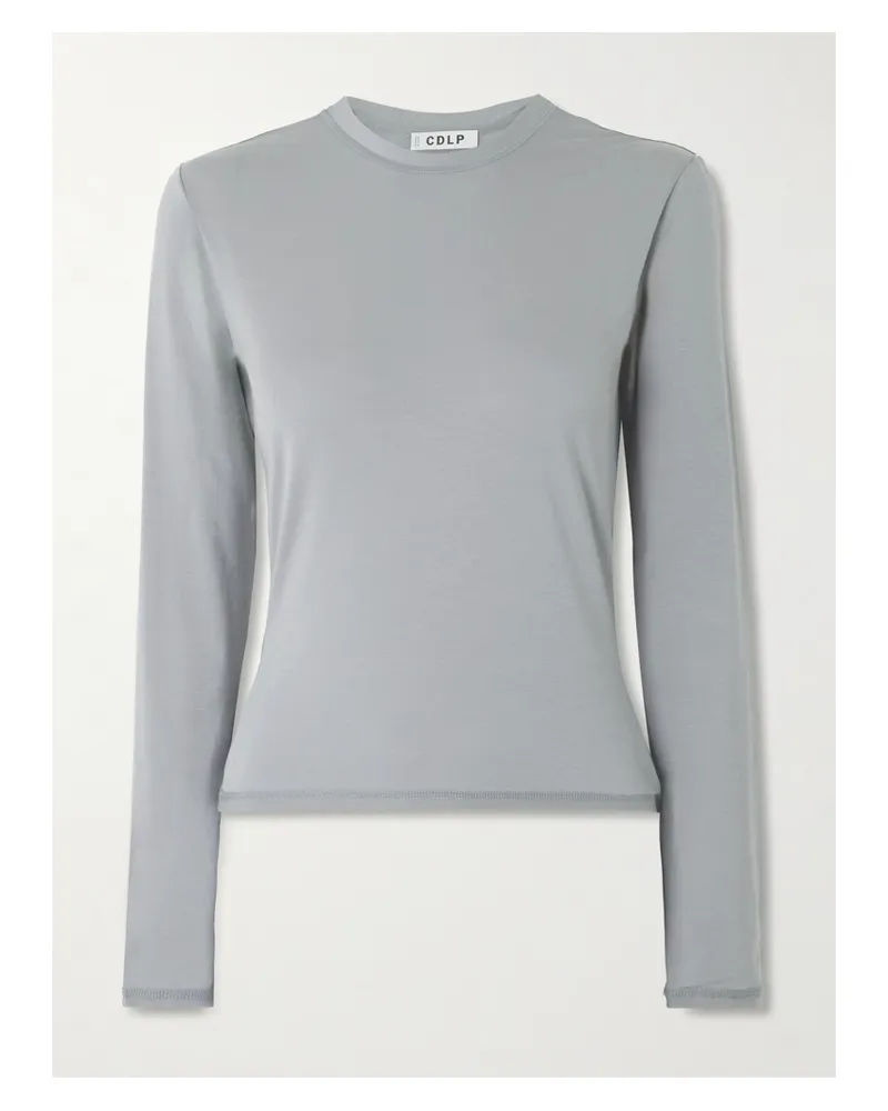 CDLP Lyocell-blend T-shirt - Gray Gray