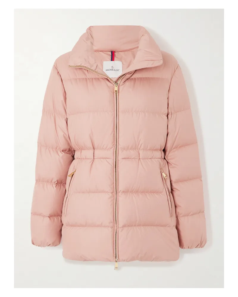 Moncler Brossette Daunenjacke Aus Gestepptem Shell - Pink Pink