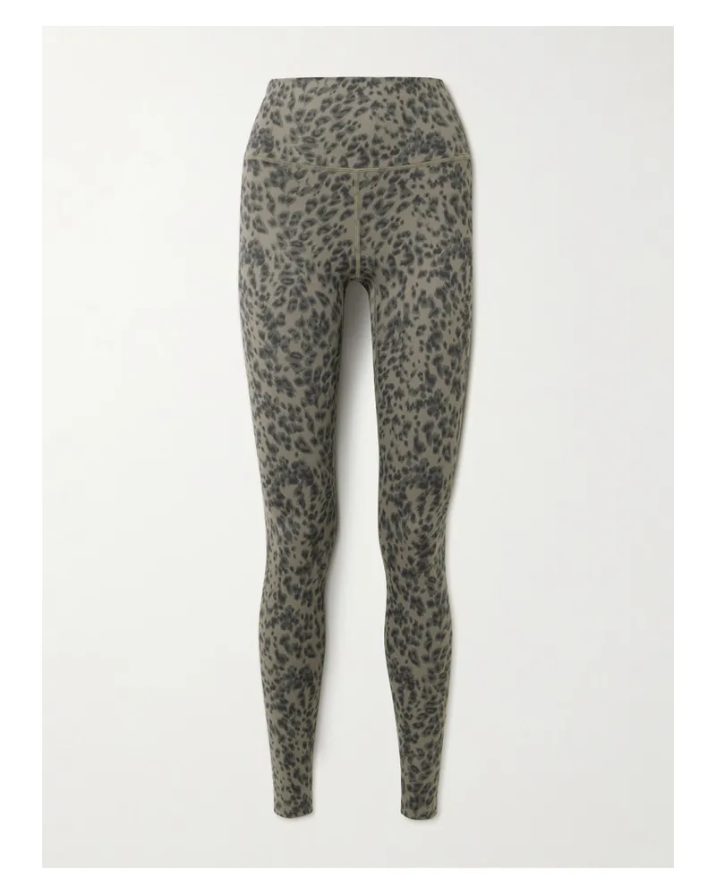 Varley Leggings Aus Freesoft™-jersey Mit Gepardenprint - Braun Braun