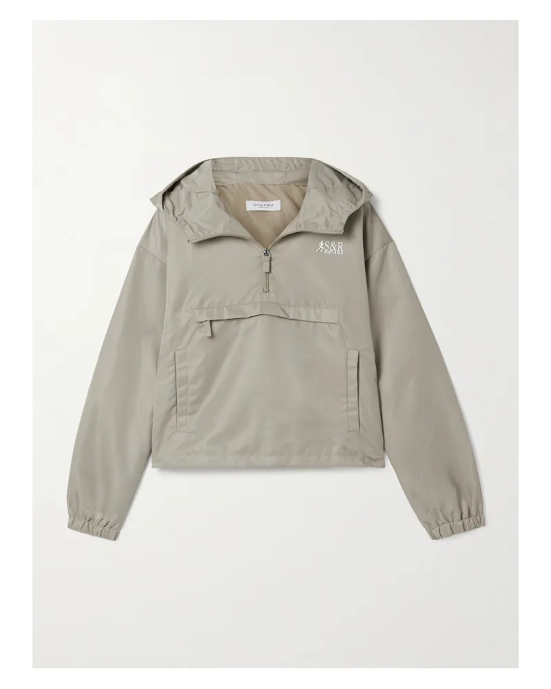 SPORTY & RICH Devi Jacke Aus Shell Mit Kapuze - Neutral Neutral