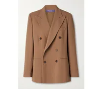 Harlee Doppelreihiger Blazer Aus Crêpe - Braun