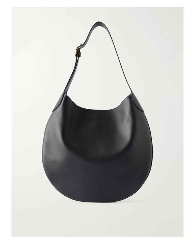 Nili Lotan Jagger Leather Shoulder Bag - Black Black