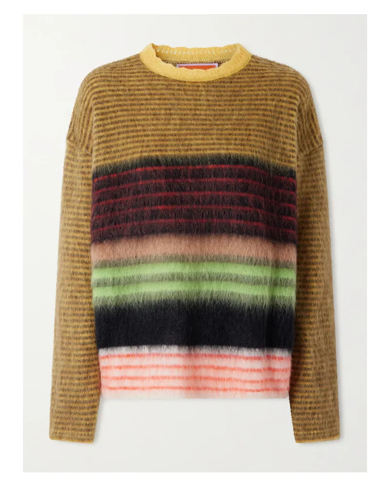 La DoubleJ Brera Striped Mohair-blend Sweater - Multi Multi