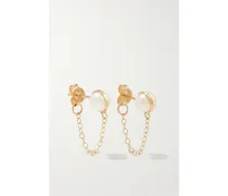 Ohrringe aus Recyceltem 14 Karat  mit Perlen