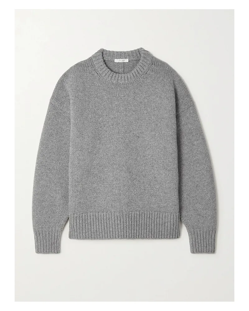 The Row Essentials Ophelia Oversized-pullover Aus Einer Woll-kaschmirmischung - Grau Grau
