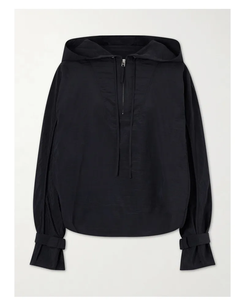 Co Jacke Aus Recyceltem Shell Mit Verzierungen Und Reißverschluss - Schwarz Schwarz