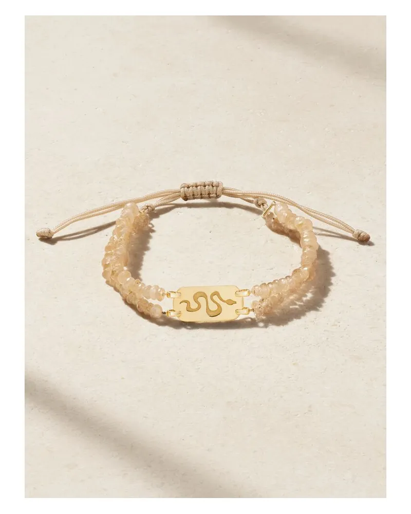 Diane Kordas Double Strand Armband Aus Kordel Mit Zirkonen Und Details Aus 14-karätigem Gold Gold