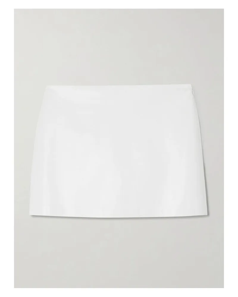 AGOLDE Agda Minirock Aus Einer Ledermischung Mit Recycelten Fasern - Creme Creme