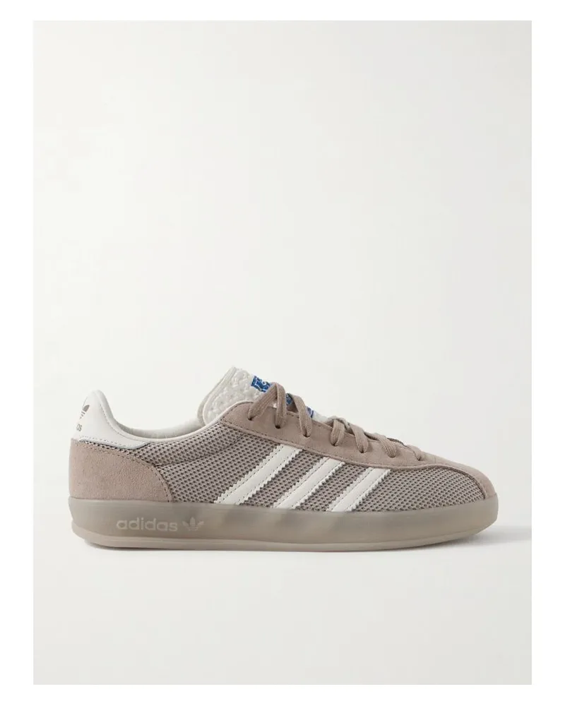 adidas Gazelle Indoor Pro Sneakers Aus Mesh Mit Besätzen Aus Veloursleder Und Leder - Neutral Neutral