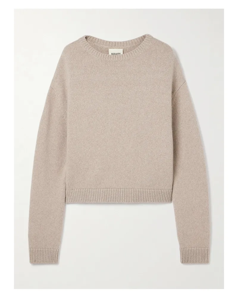 KHAITE Milo Cashmere Sweater - Neutrals Neutrals
