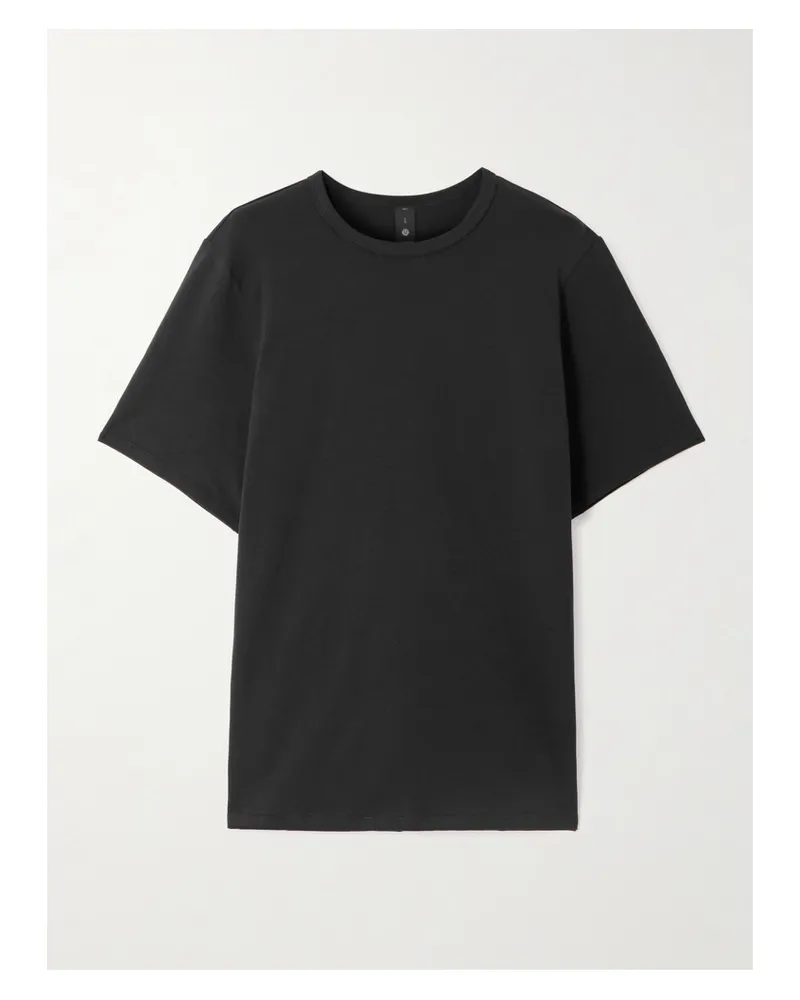 LULULEMON All Yours Organic Cotton Crewneck T-shirt - Schwarz Schwarz
