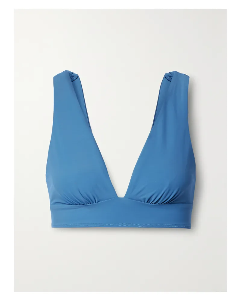 BONDI BORN Net Sustain Amelia Bikini-oberteil - Blau Blau