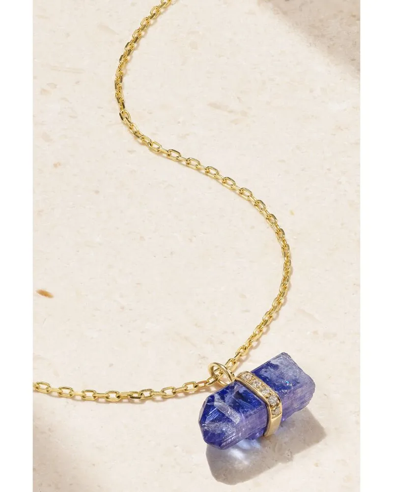 JIA JIA Kette Aus 14 Karat Gold Mit Tansanit Und Diamanten - Blau Blau