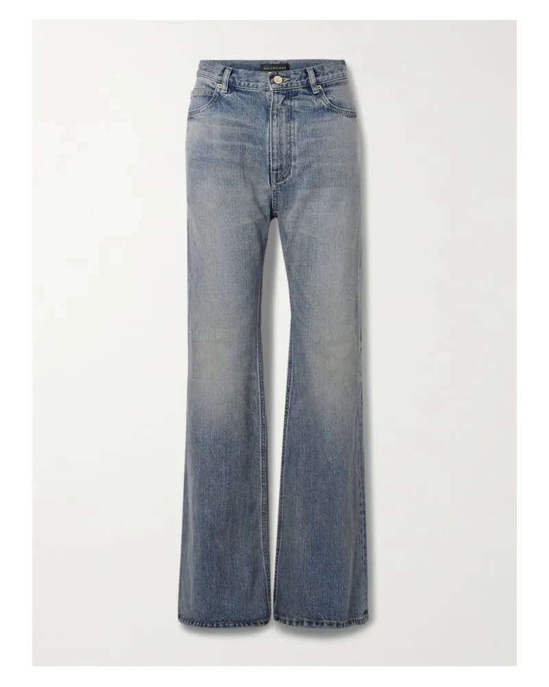 Balenciaga Tief Sitzende Schlagjeans - Blau Blau