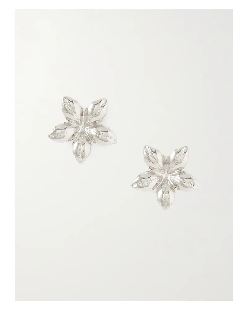 Marni Silberfarbene Ohrringe Silber