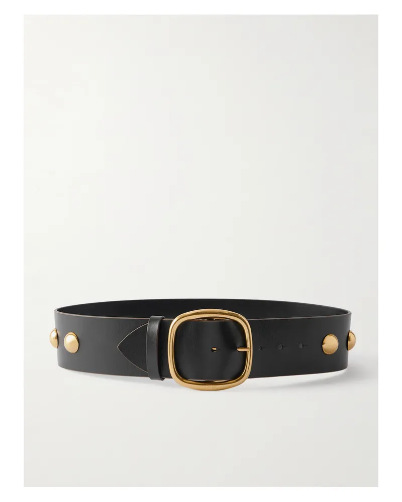 Chloé Studded Leather Belt - Black Black