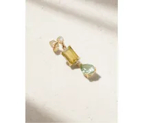 Jacquie Aiche Einzelner Ohrring aus 14 Karat Gold Grün