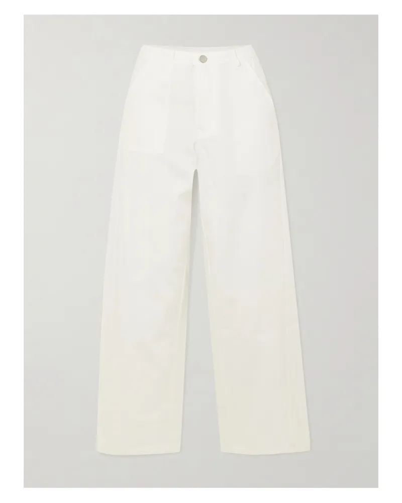 Deiji Studios Pocket Organic Wide-leg Jeans - White White