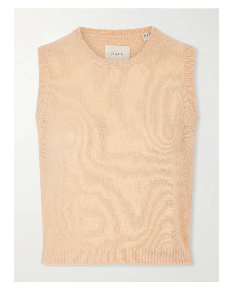 DÔEN Louden Cashmere Vest - Orange Orange