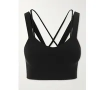 Like A Cloud Sport-bh Aus Geripptem Stretch-material - Körbchengröße D–dd - Schwarz
