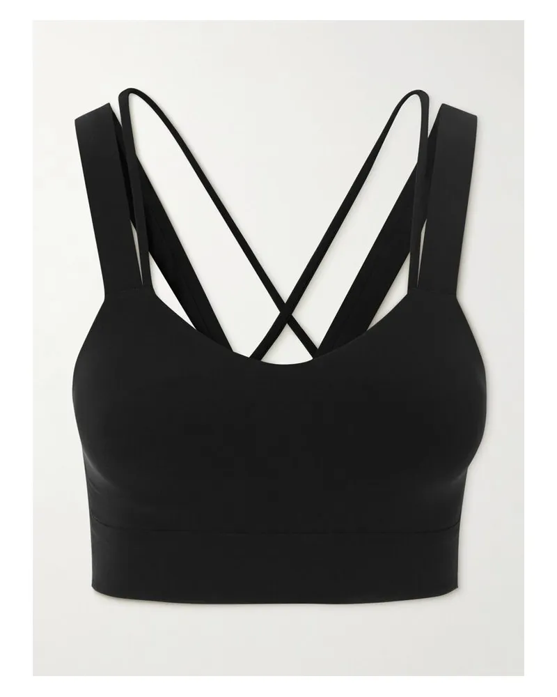 LULULEMON Like A Cloud Sport-bh Aus Geripptem Stretch-material - Körbchengröße D–dd - Schwarz Schwarz