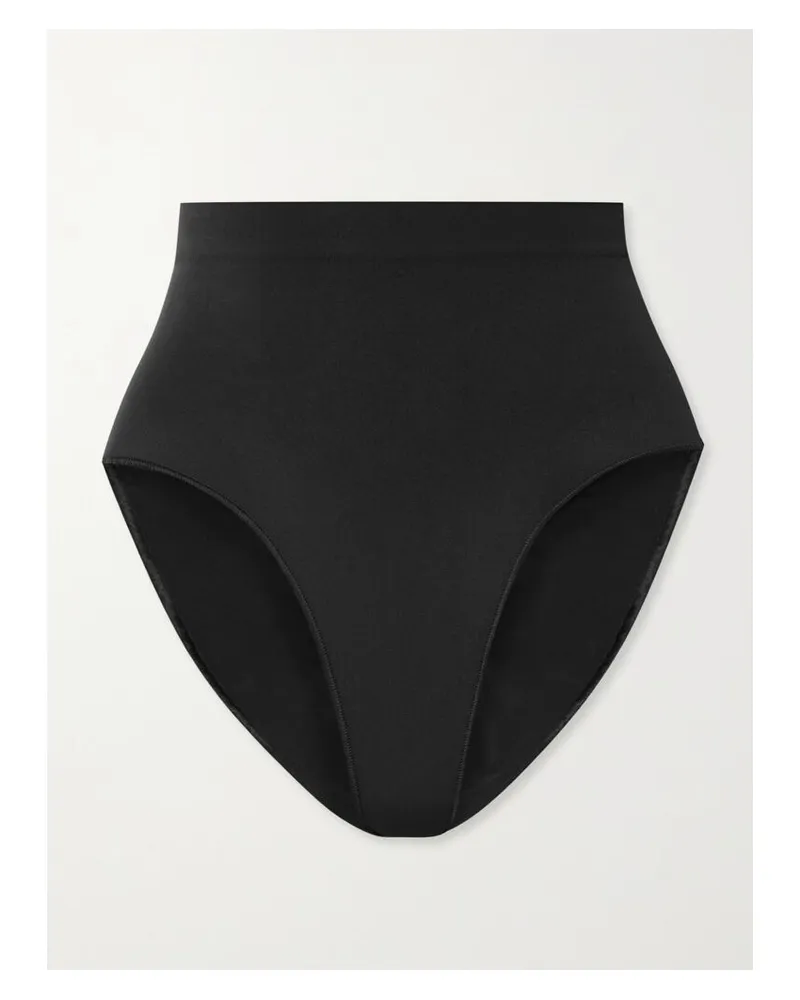 SKIMS Seamless Sculpt Mid Waist Brief – Onyx – Höschen - Schwarz Schwarz