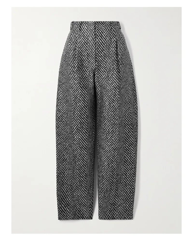 Givenchy Hose Aus Einer Gestreiften Wollmischung - Grau Grau
