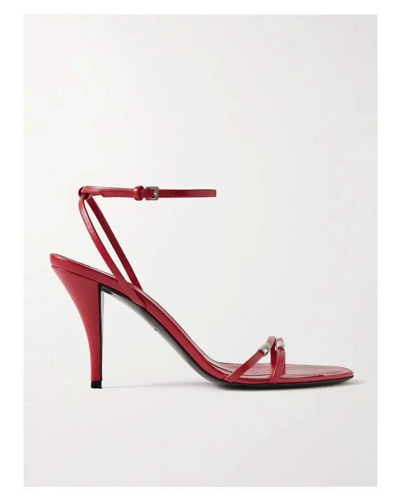 The Row Cleo Bijoux Sandalen Aus Leder Mit Verzierungen - Rot Rot