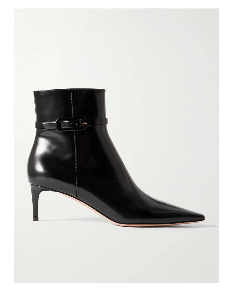 Gianvito Rossi Tokio 55 Ankle Boots Aus Leder - Schwarz Schwarz