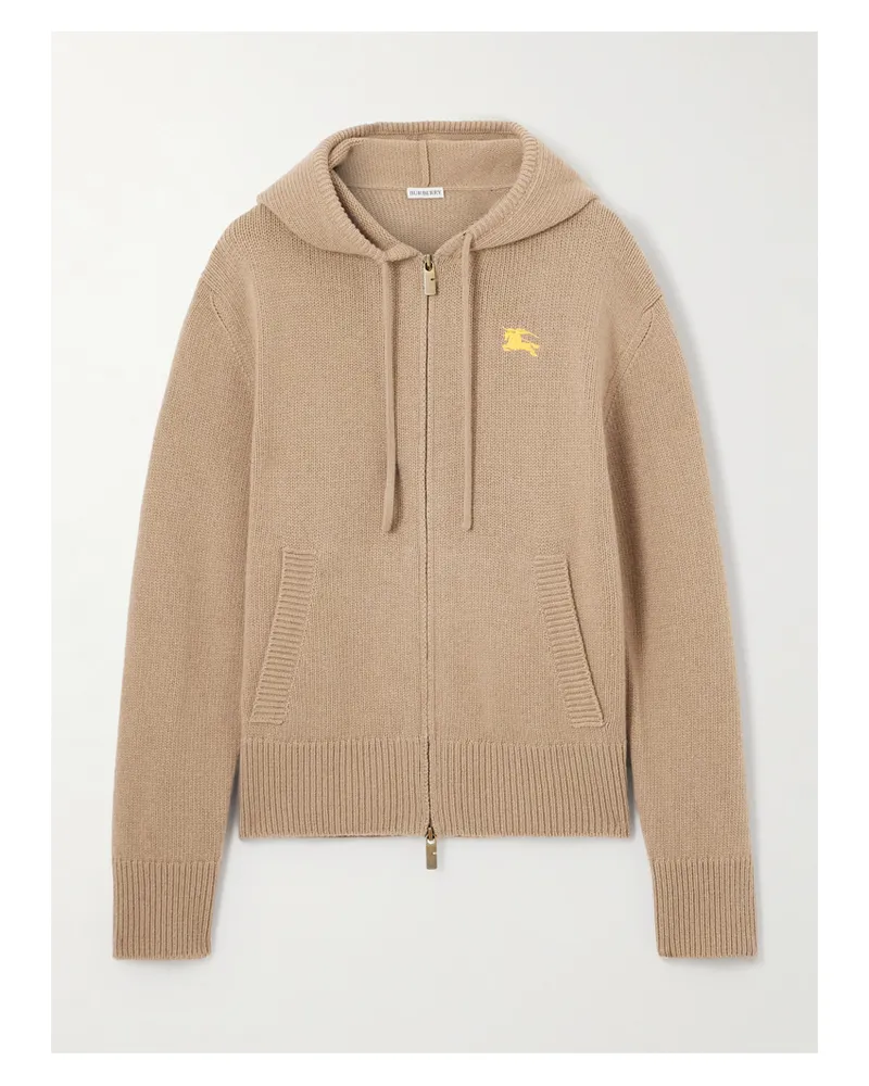 Burberry Kapuzenpullover Aus Einer Kaschmir-wollmischung - Neutral Neutral
