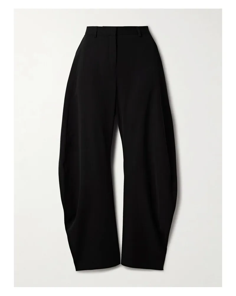 Acne Studios Barrel-hose Aus Crêpe - Schwarz Schwarz
