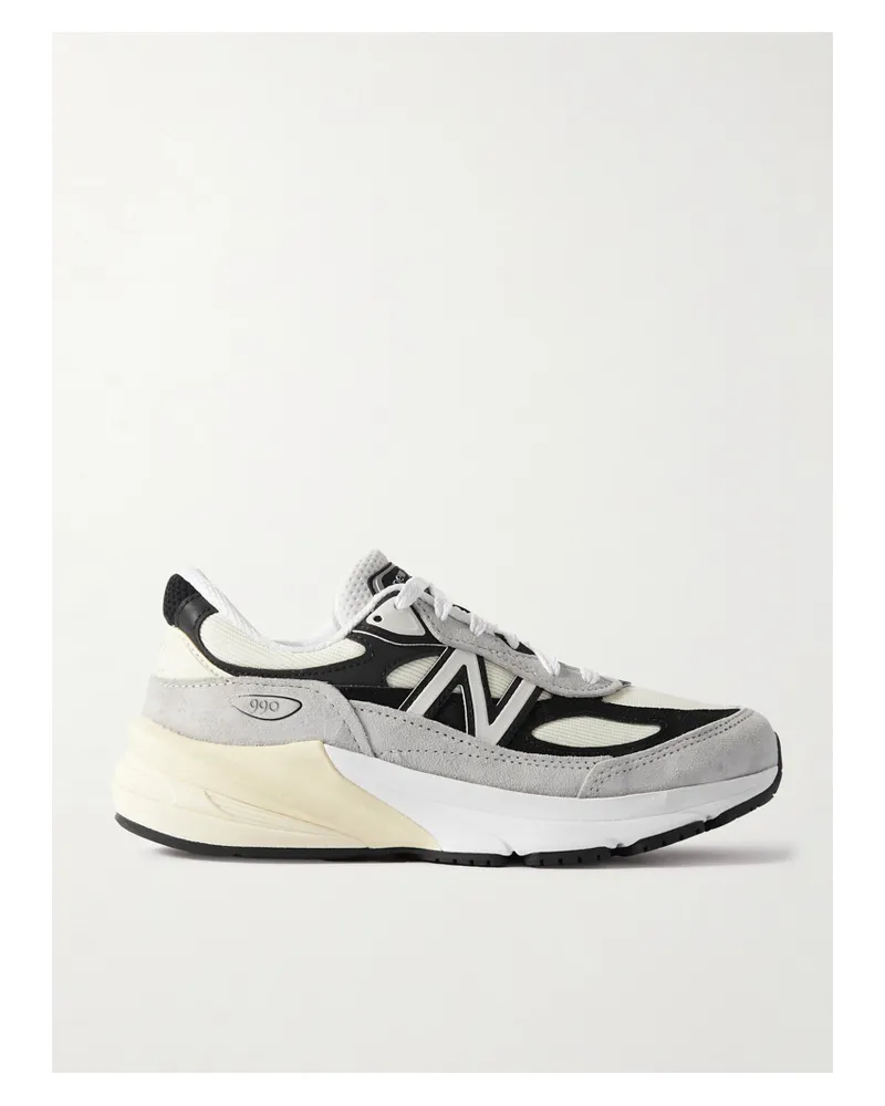 New Balance 990v6 Sneakers Aus Veloursleder, Leder Und Mesh - Grau Grau