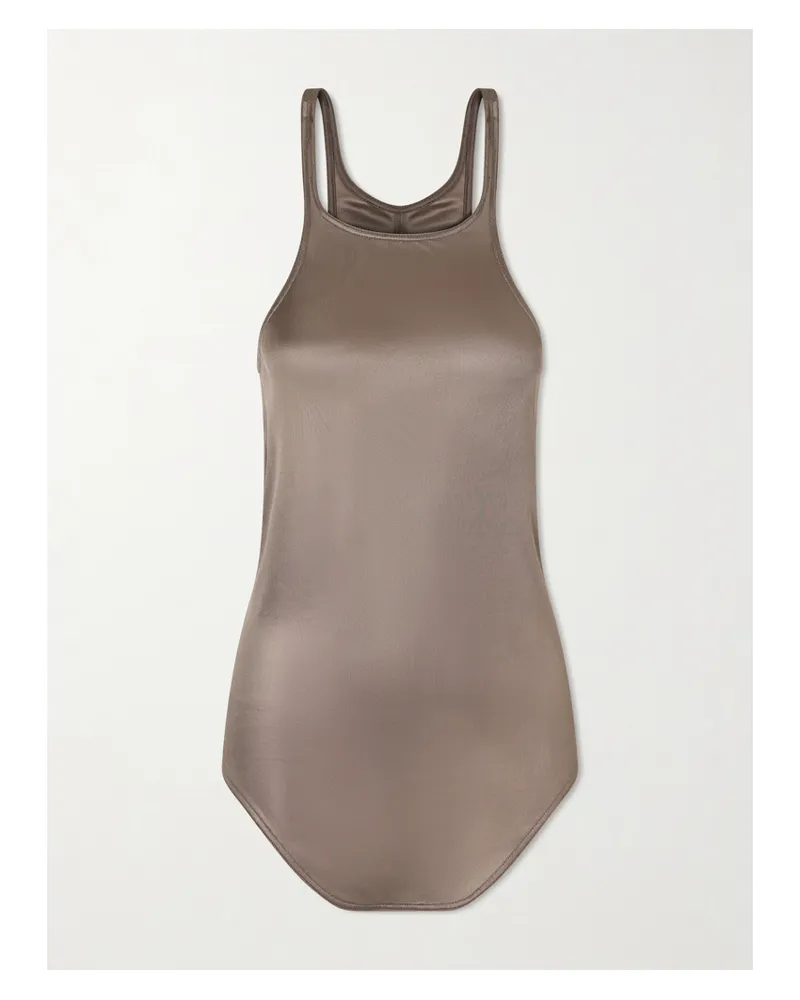 Rick Owens Tanktop Aus Jersey In Metallic-optik - Grau Grau