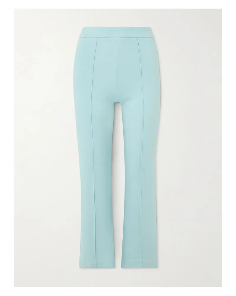 STAUD Knack Verkürzte Hose Mit Geradem Bein Aus Stretch-jersey - Grün Grün