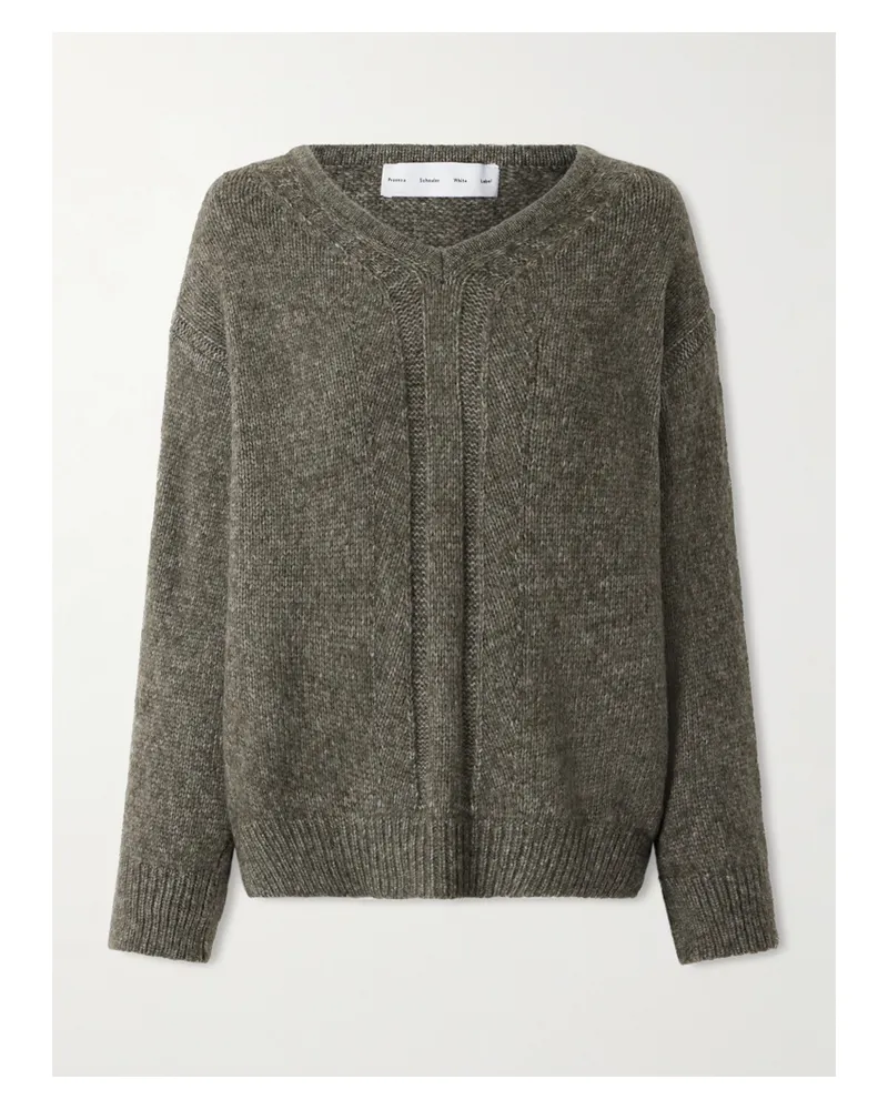 Proenza Schouler Uriel Knitted Sweater - Green Green