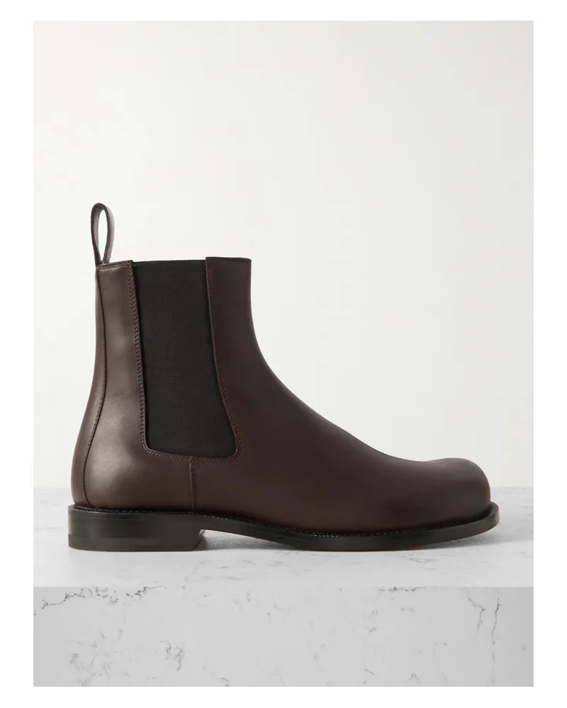 Loewe Campo Chelsea Boots aus Leder Braun