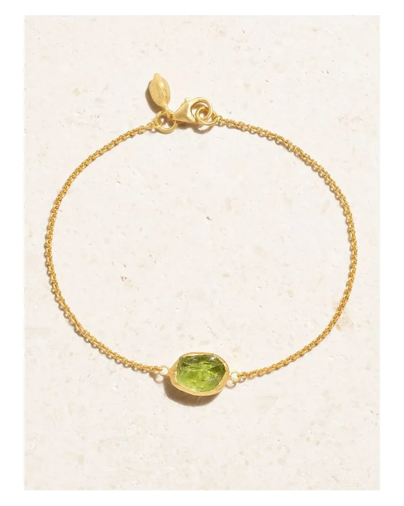 Pippa Small Armband Aus 18 Karat Gold Mit Peridot Gold