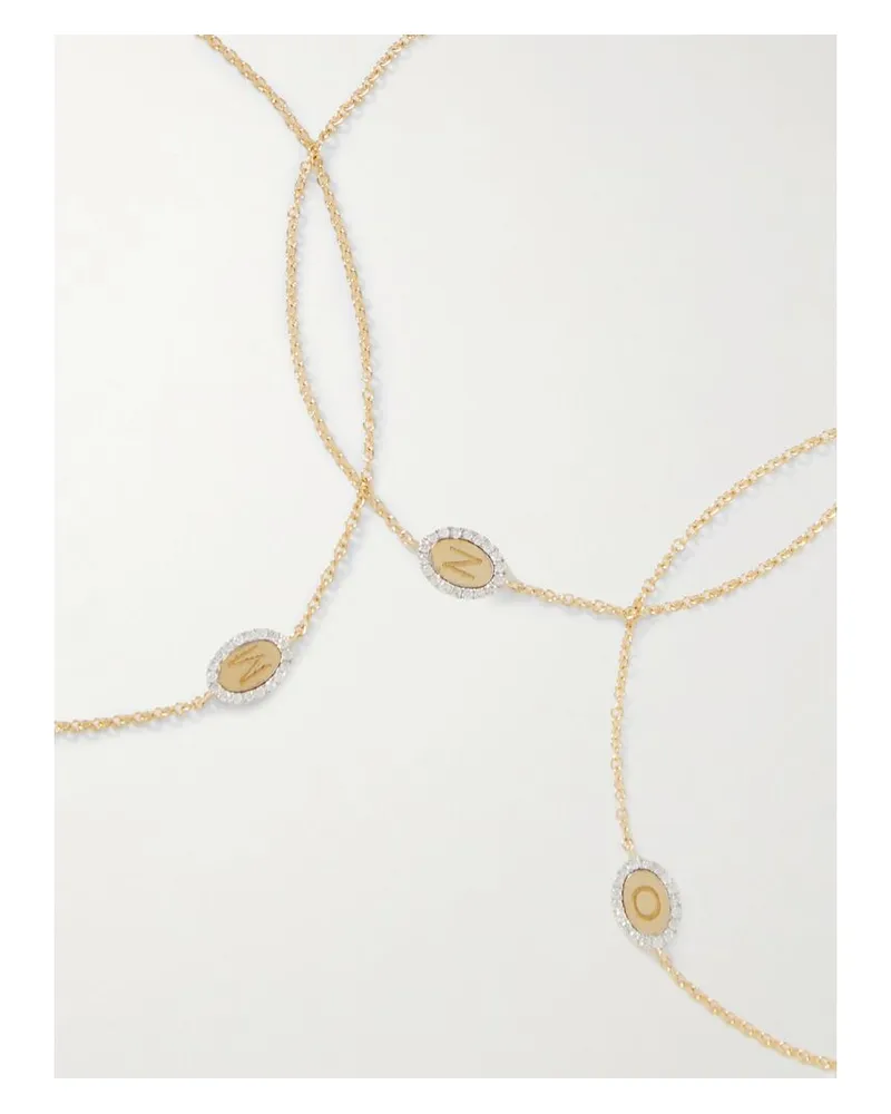 Stone & Strand Teeny Marquee Armband Aus 10 Karat Gold Mit Diamanten Gold