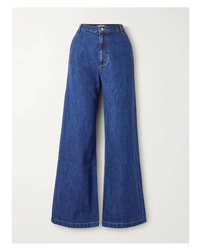 TWP Hoch Sitzende Jeans Mit Weitem Bein - Blau Blau