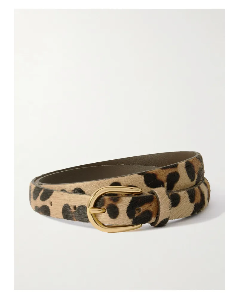 Anderson's Gürtel Aus Kalbshaar Mit Leopardenprint - Animal-Print Animal-print