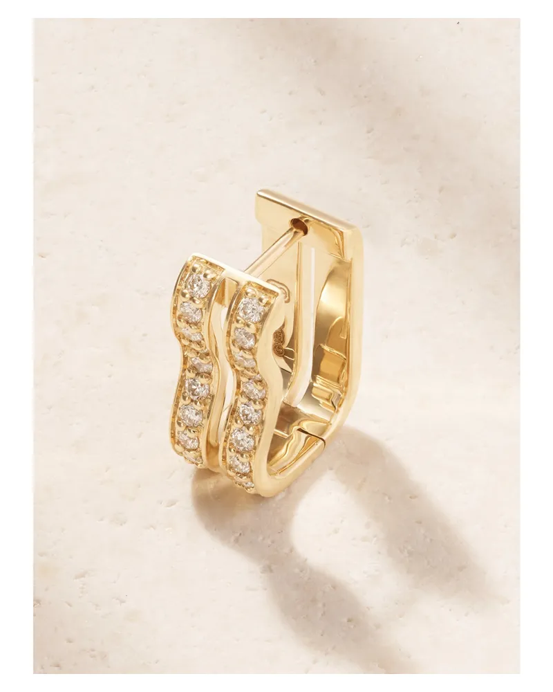 Sydney Evan 14-karat Gold Diamond Single Earring Gold