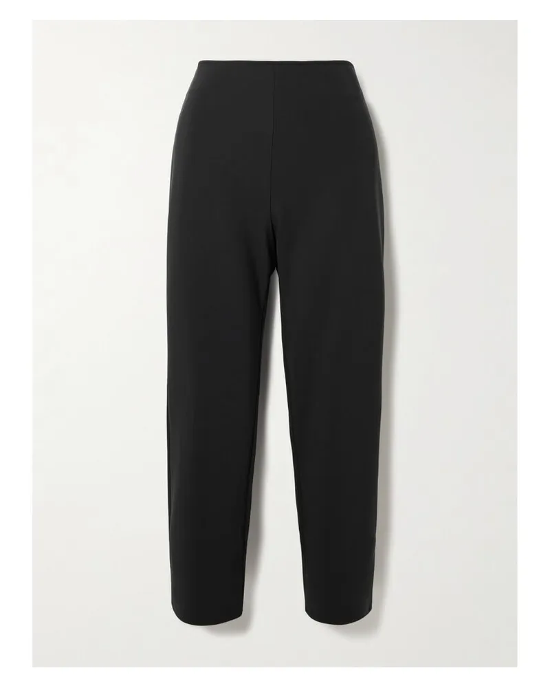 Róhe Verkürzte Hose Aus Recyceltem Stretch-scuba - Schwarz Schwarz
