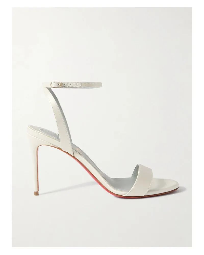Christian Louboutin Loubigirl 85 Sandalen Aus Satin - Wollweiß Wollweiß