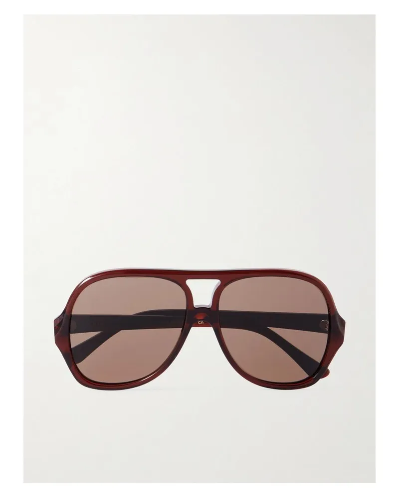 Chloé Salomé Pilotensonnenbrille Aus Azetat - Braun Braun
